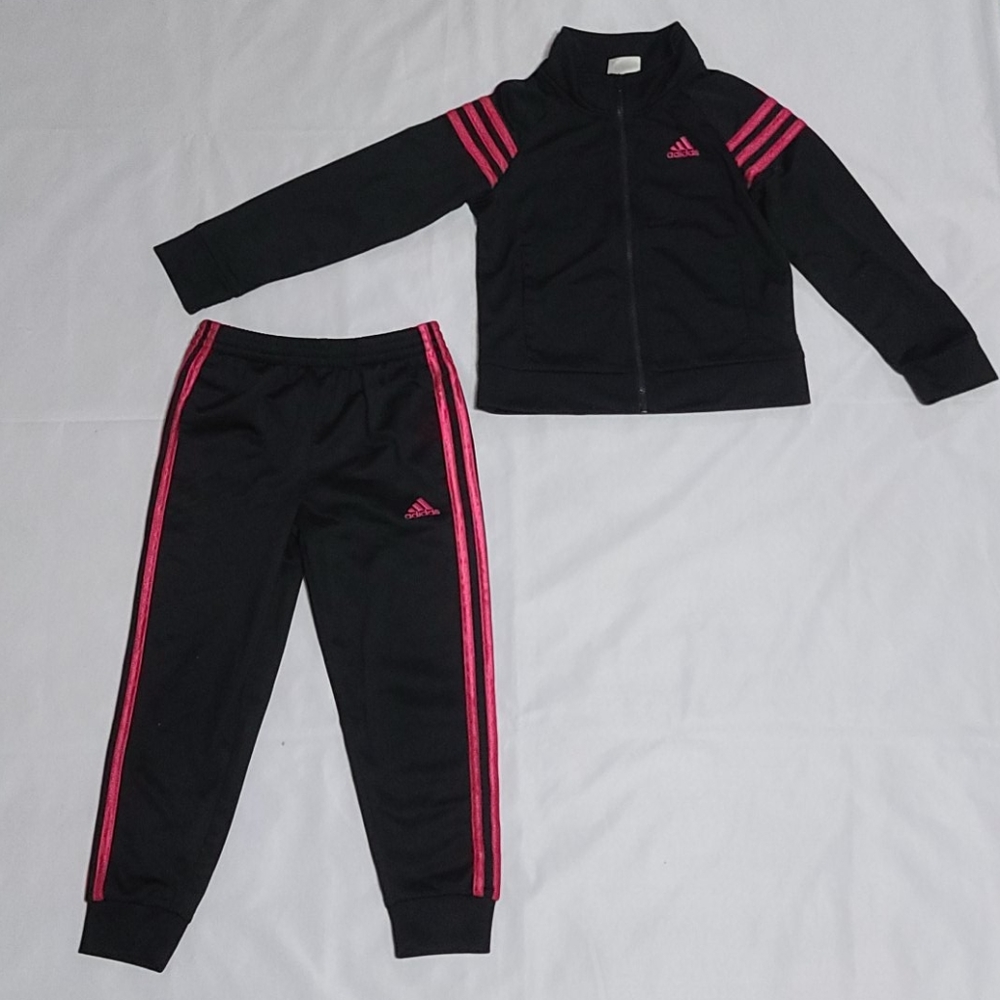 Adidas Girls Tricot Jacket & Pants Set size 5